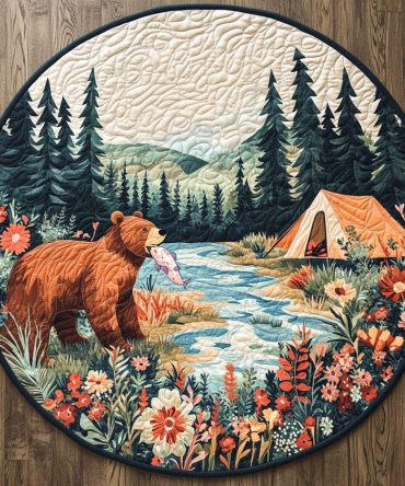 Timber Trail Quilted Round Mat