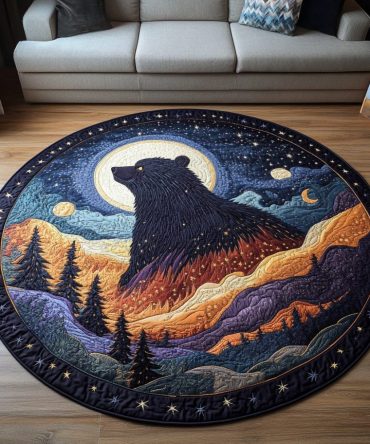 Timber Wanderer Quilted Round Mat