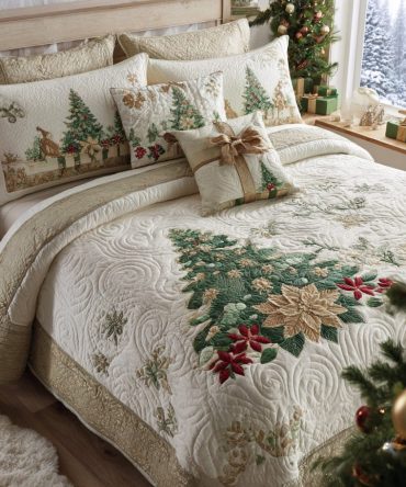 Timeless Noel 3-Piece Quilted Bedding Set