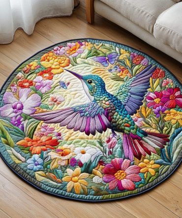 Tiny Grace Quilted Round Mat