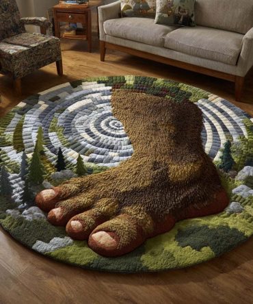 Titan Footprint Quilted Round Mat
