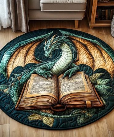 Tome Guardian Quilted Round Mat