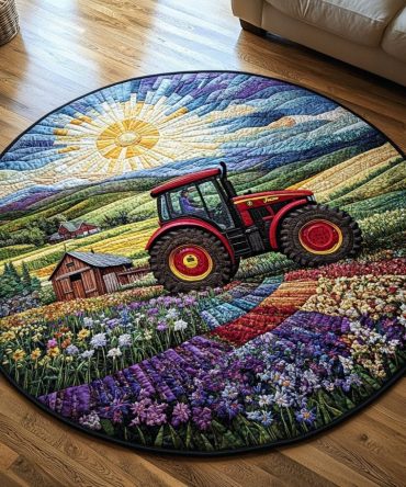 Tractor Dreams Quilted Round Mat