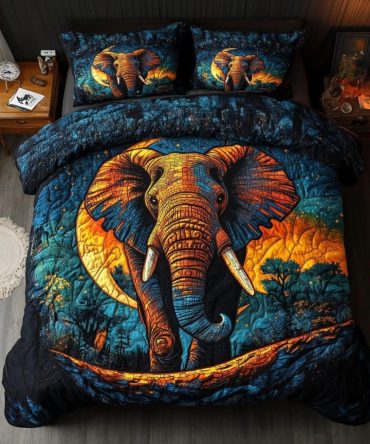 Tranquil Tusk 3-Piece Quilted Bedding Set