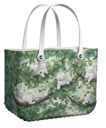 Bucket Tote Bag, Limited Edition Bogg Bag, Beach Bag Tree Branch Nap Party