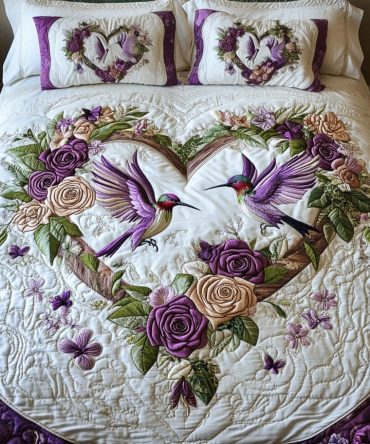 Petal Pair 3-Piece Quilted Bedding Set