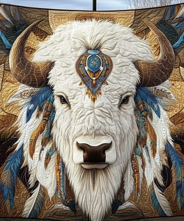 Tribal Herd Quilted Blanket