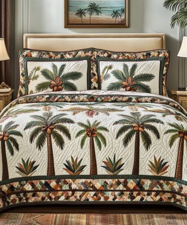 Tropic Touch 3-Piece Quilted Bedding Set