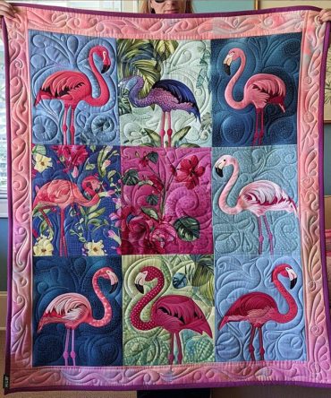 Tropical Bliss Quilted Blanket