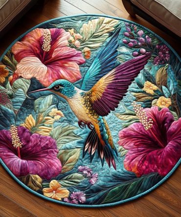 Tropical Ballet Quilted Round Mat