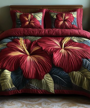 Tropical Charm 3-Piece Quilted Bedding Set