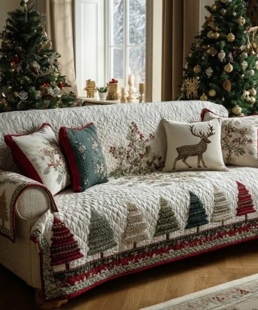Twilight Forest Quilted Sofa Cover