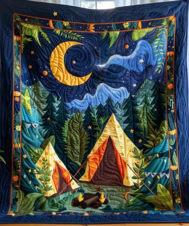 Twilight Blaze Quilted Blanket