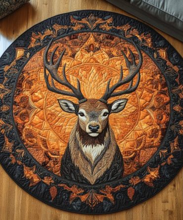 Twilight Buck Quilted Round Mat