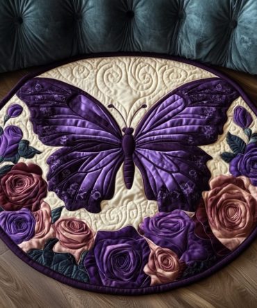 Twilight Flutter Quilted Round Mat