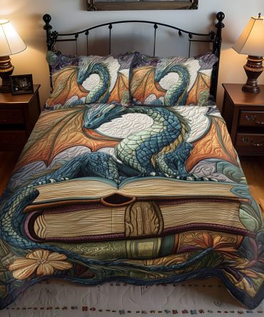 Twilight Guardian 3-Piece Quilted Bedding Set