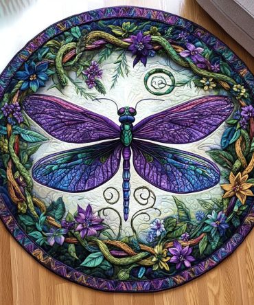 Twilight Wings Quilted Round Mat