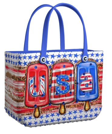Patriotic Usa Popsicle Tote Bag – Stylish Star-Spangled Design For Summer Fun