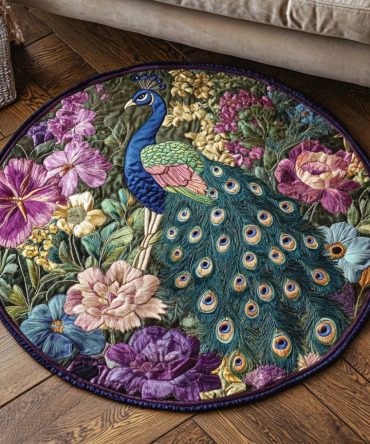 Vibrant Glory Quilted Round Mat