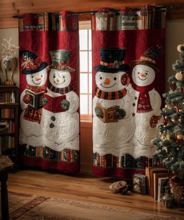 Warm Hearth Magic Quilted Curtains