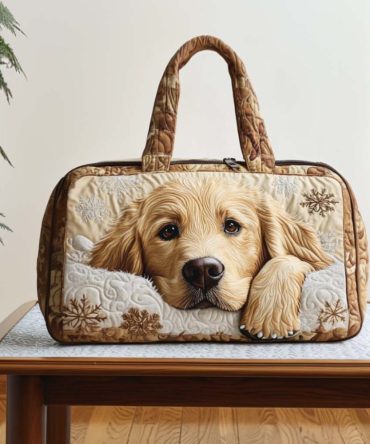 Warm Smile Quilted Duffle Bag - Stylish Travel & Gym Bag with Unique Design