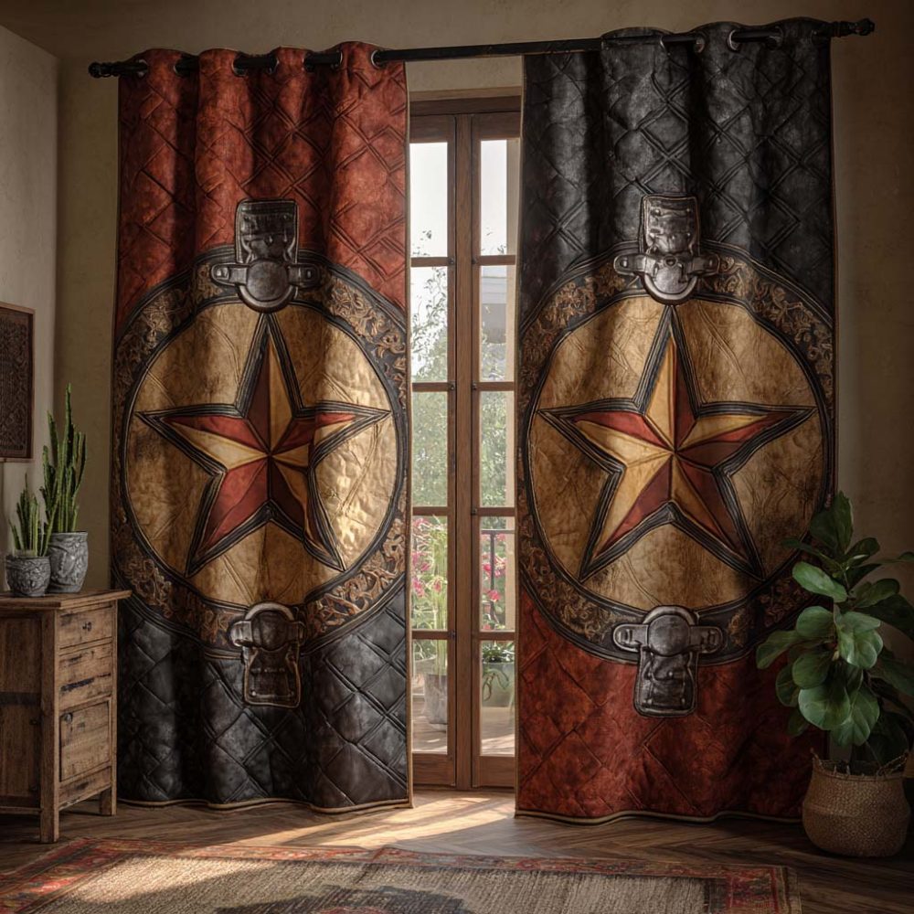 Western Heritage Star Quilted Curtains