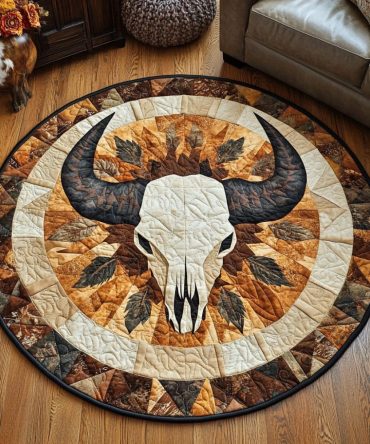 Western Vibe Quilted Round Mat
