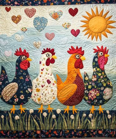 Whimsical Wings Quilted Blanket