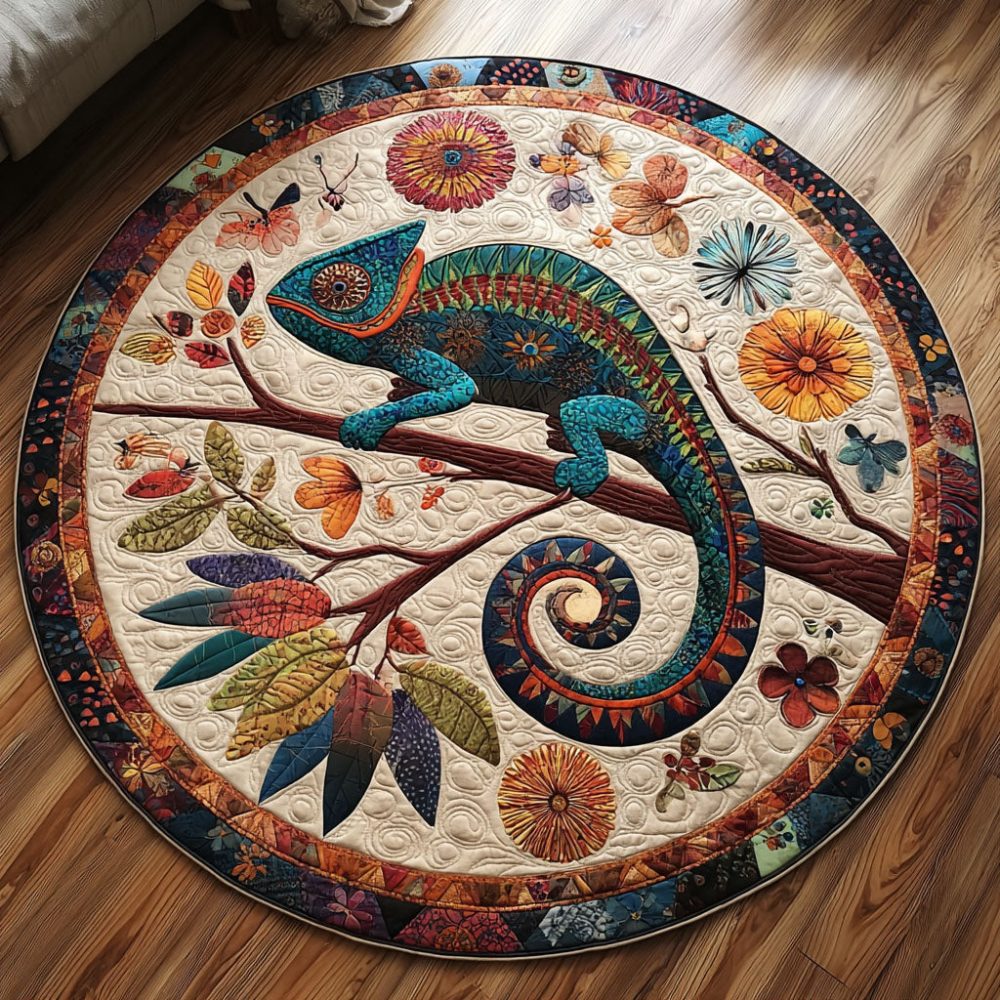 Whimsy Colors Quilted Round Mat