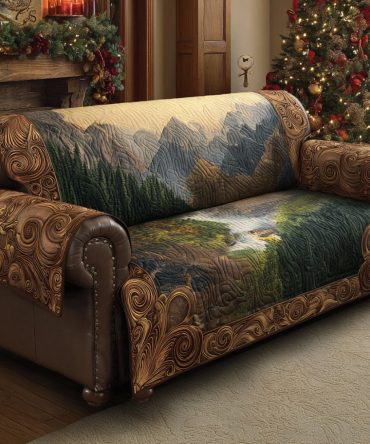 Whisper Forest Quilted Sofa Cover