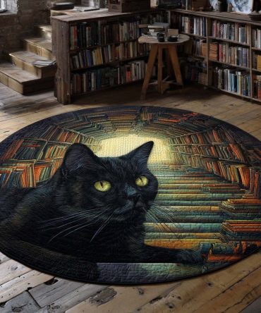 Whispering Steps Quilted Round Mat