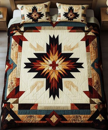 Whispering Winds 3-Piece Quilted Bedding Set