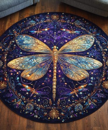 Whispering Wings Quilted Round Mat