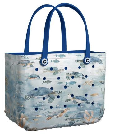 Bucket Tote Bag, Limited Edition Bogg Bag, Beach Bag Undersea Journey