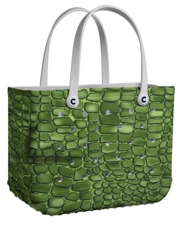 Bucket Tote Bag, Limited Edition Bogg Bag, Beach Bag Green Beast