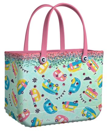 Bucket Tote Bag, Limited Edition Bogg Bag, Beach Bag Rolling Fun