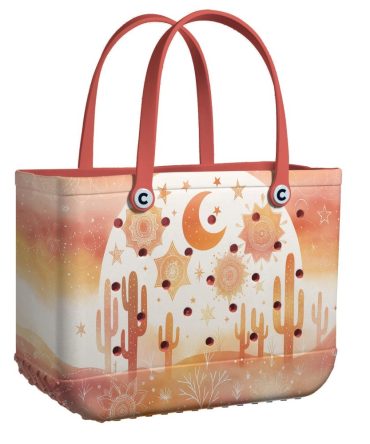 Stylish Sunset Cactus Tote Bag – Boho Chic Design For Everyday Adventure