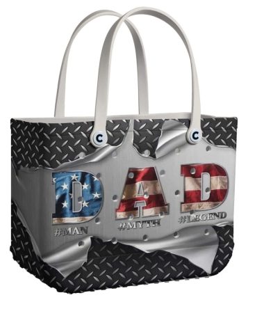 Stylish 'Dad: Man Myth Legend' Tote Bag - Perfect Gift For Fathers, Durable & Trendy Design
