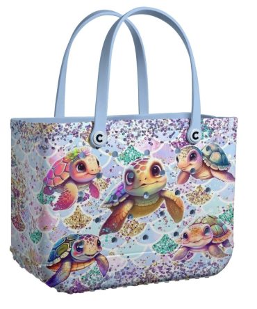 Bucket Tote Bag, Limited Edition Bogg Bag, Beach Bag Sea Baby Squad