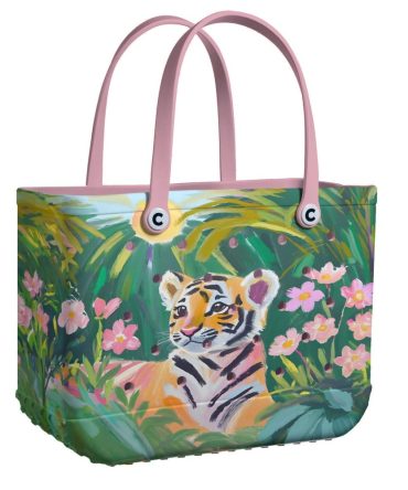 Tropical Tiger Tote Bag - Vibrant Jungle Design, Eco-Friendly & Spacious Handbag