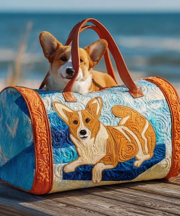 Wigglebutt Wonder Quilted Duffle Bag - Stylish Travel & Gym Bag with Unique Design