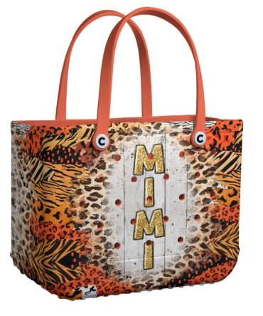 Bucket Tote Bag, Limited Edition Bogg Bag, Beach Bag Wild Mimi