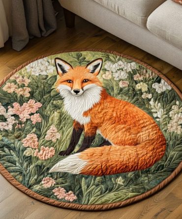 Wild Bloom Quilted Round Mat