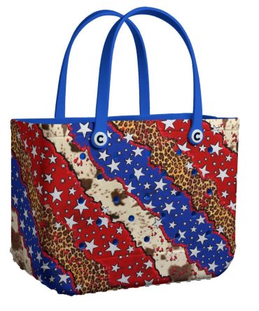 Vibrant Stars & Stripes Tote Bag - Stylish, Durable, Spacious - Perfect For Everyday Use!