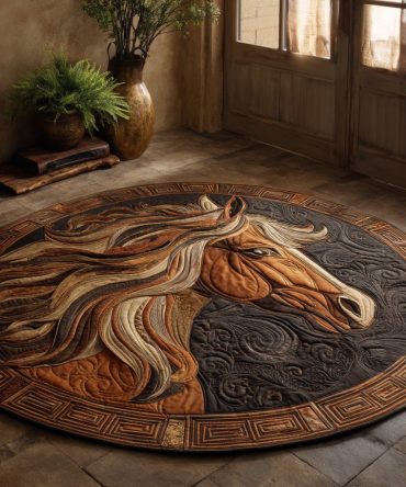 Wild Grace Quilted Round Mat