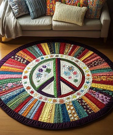 Wild Harmony Quilted Round Mat