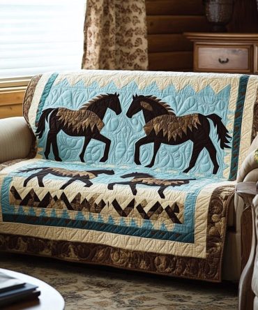 Wild Harmony Quilted Sofa Cover