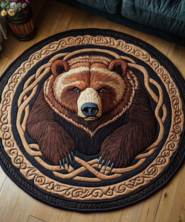 Wild Paws Quilted Round Mat
