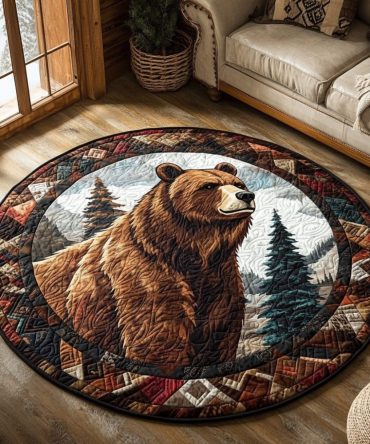 Wild Paws Quilted Round Mat