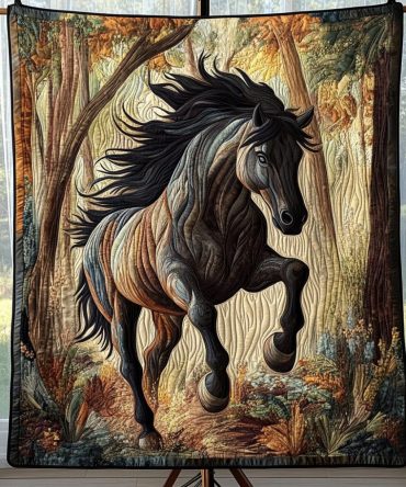 Wild Spirit Quilted Blanket